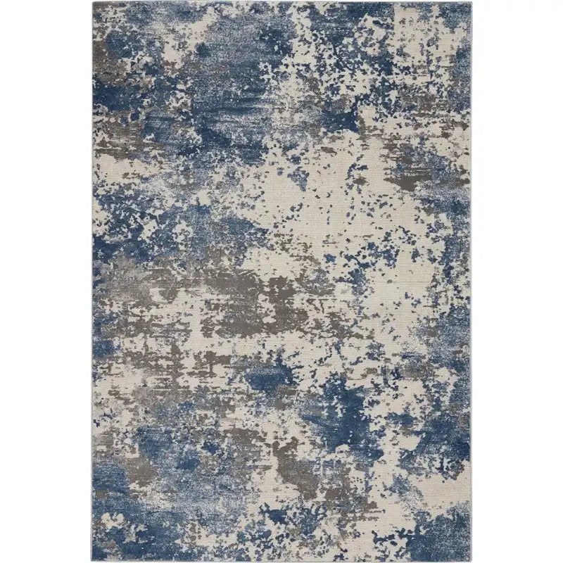 Rustic Textures RUS08 Grey Blue Rug RS