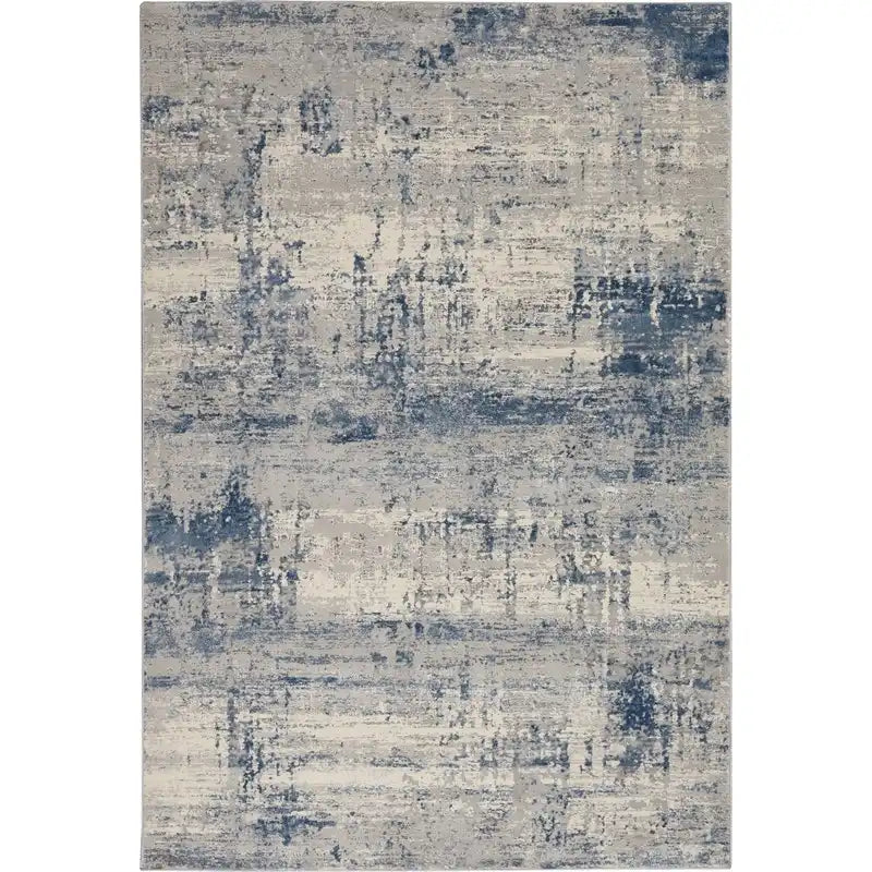 Rustic Textures RUS10 Ivory Blue Rug RS