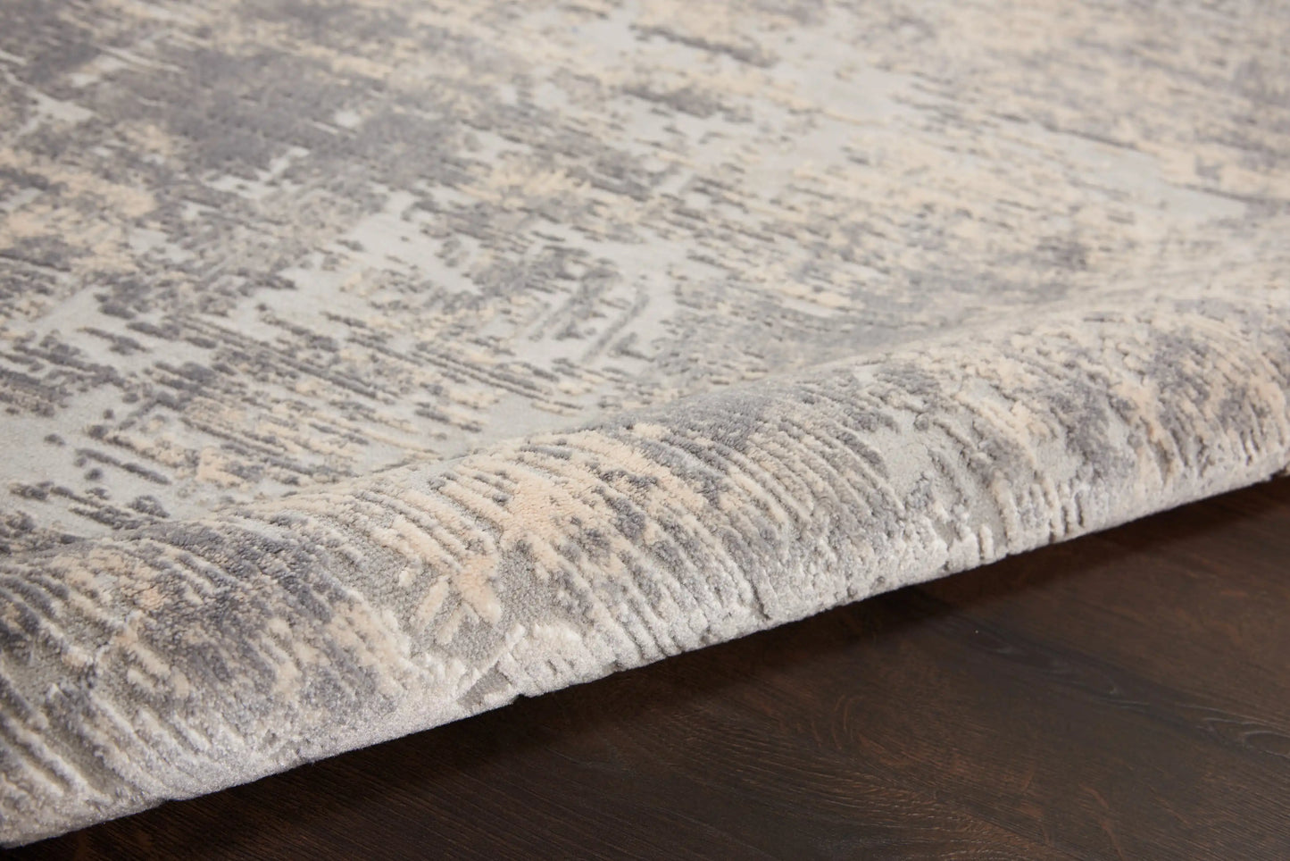 Rustic Textures RUS01 Ivory Silver Rug RS