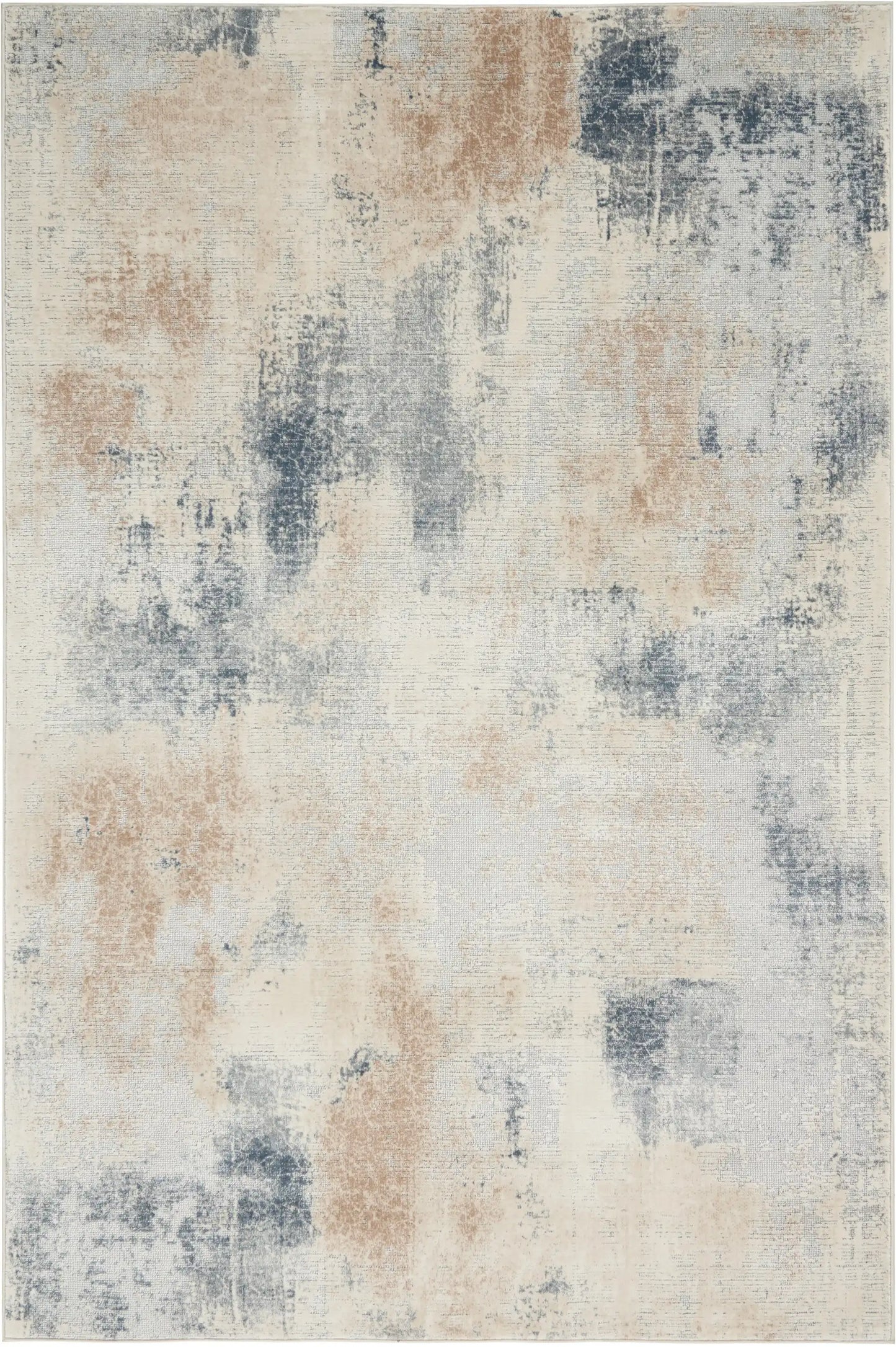 Rustic Textures RUS02 Beige Grey Rug RS