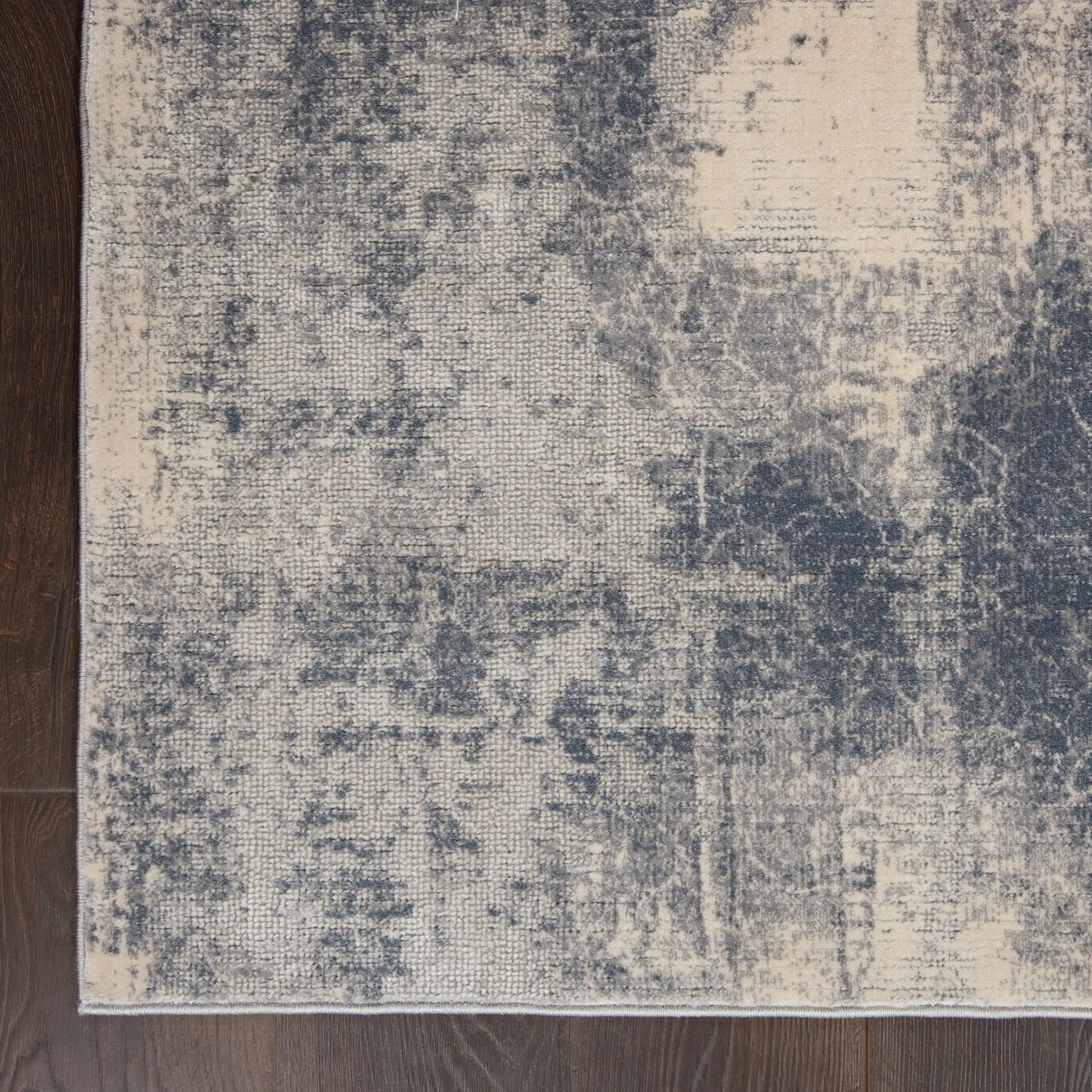 Rustic Textures RUS02 Blue Ivory Rug RS