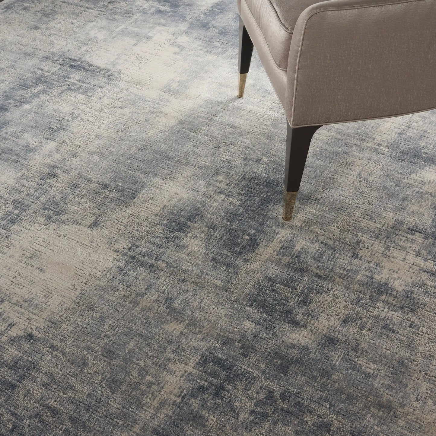 Rustic Textures RUS02 Blue Ivory Rug RS