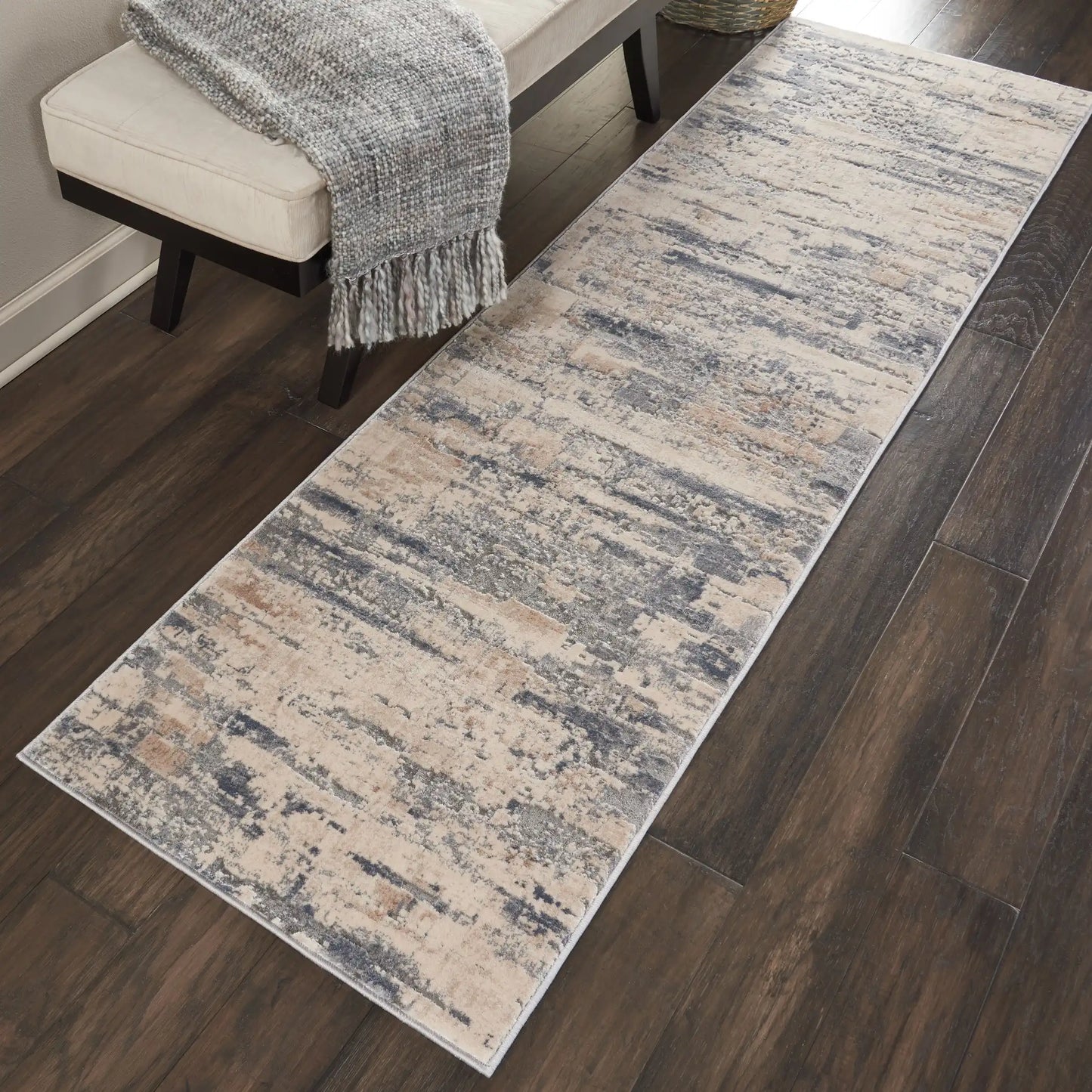 Rustic Textures RUS04 Beige Grey Rug RS