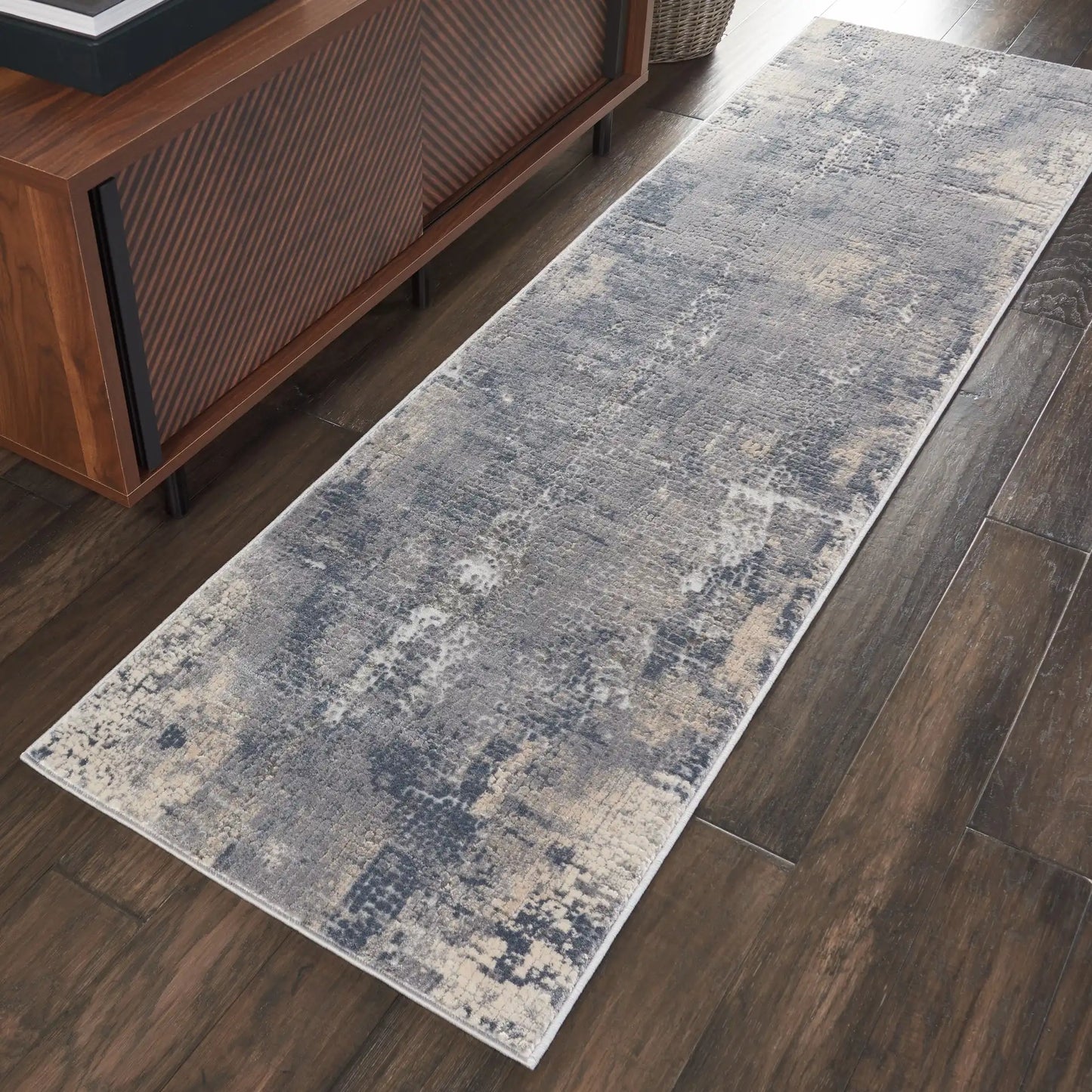 Rustic Textures RUS06 Grey Beige Rug RS