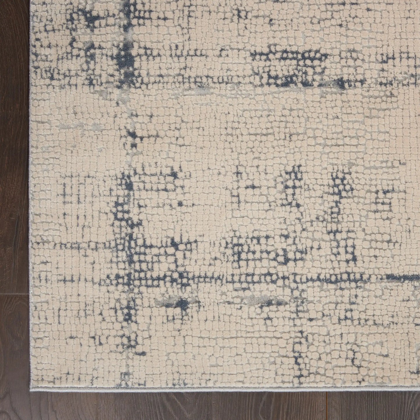 Rustic Textures RUS06 Ivory Blue Rug RS