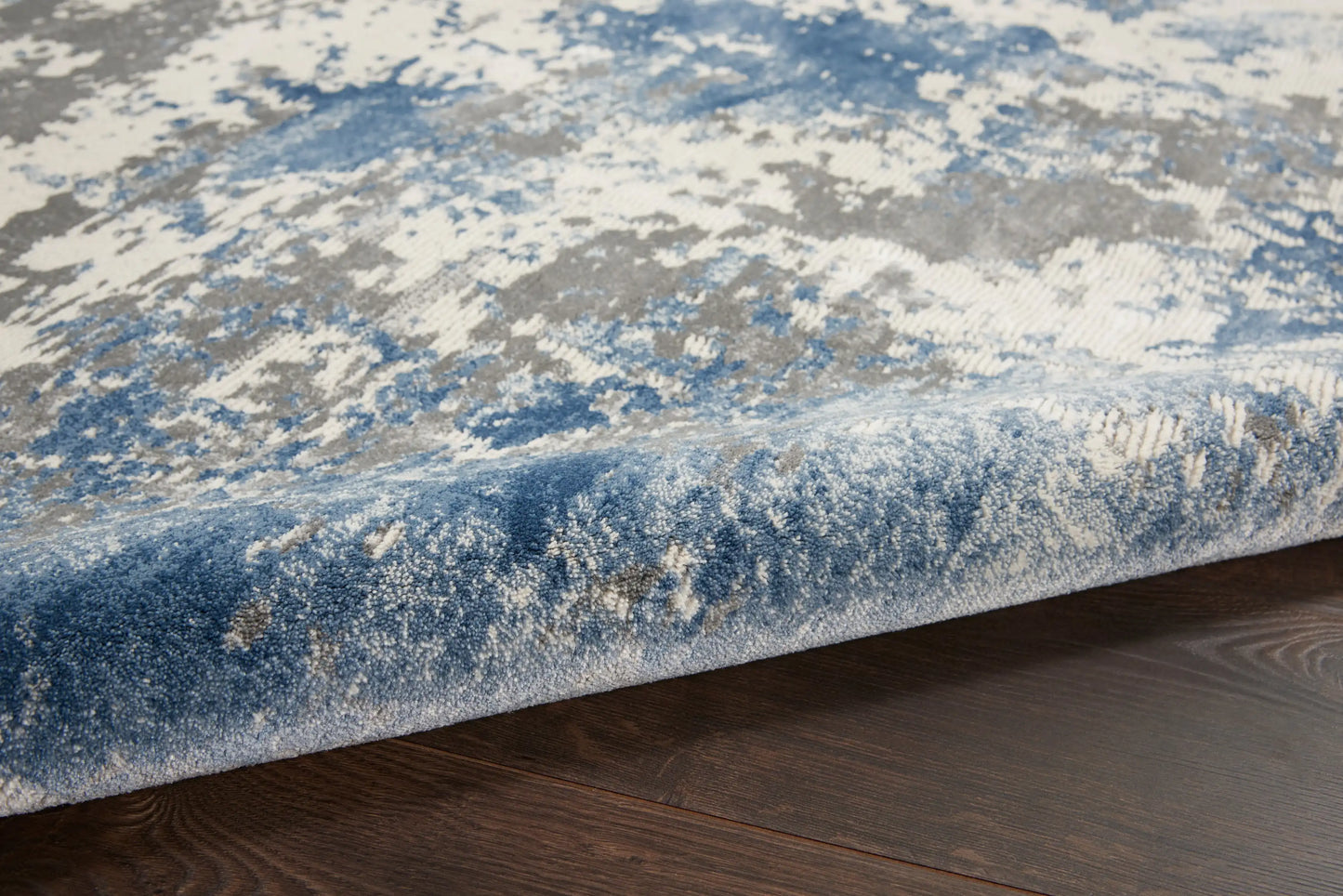 Rustic Textures RUS08 Grey Blue Rug RS