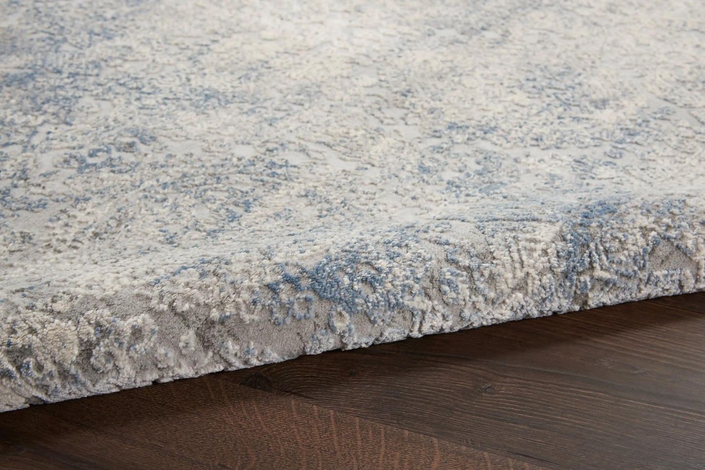 Rustic Textures RUS09 Ivory Light Blue Rug RS