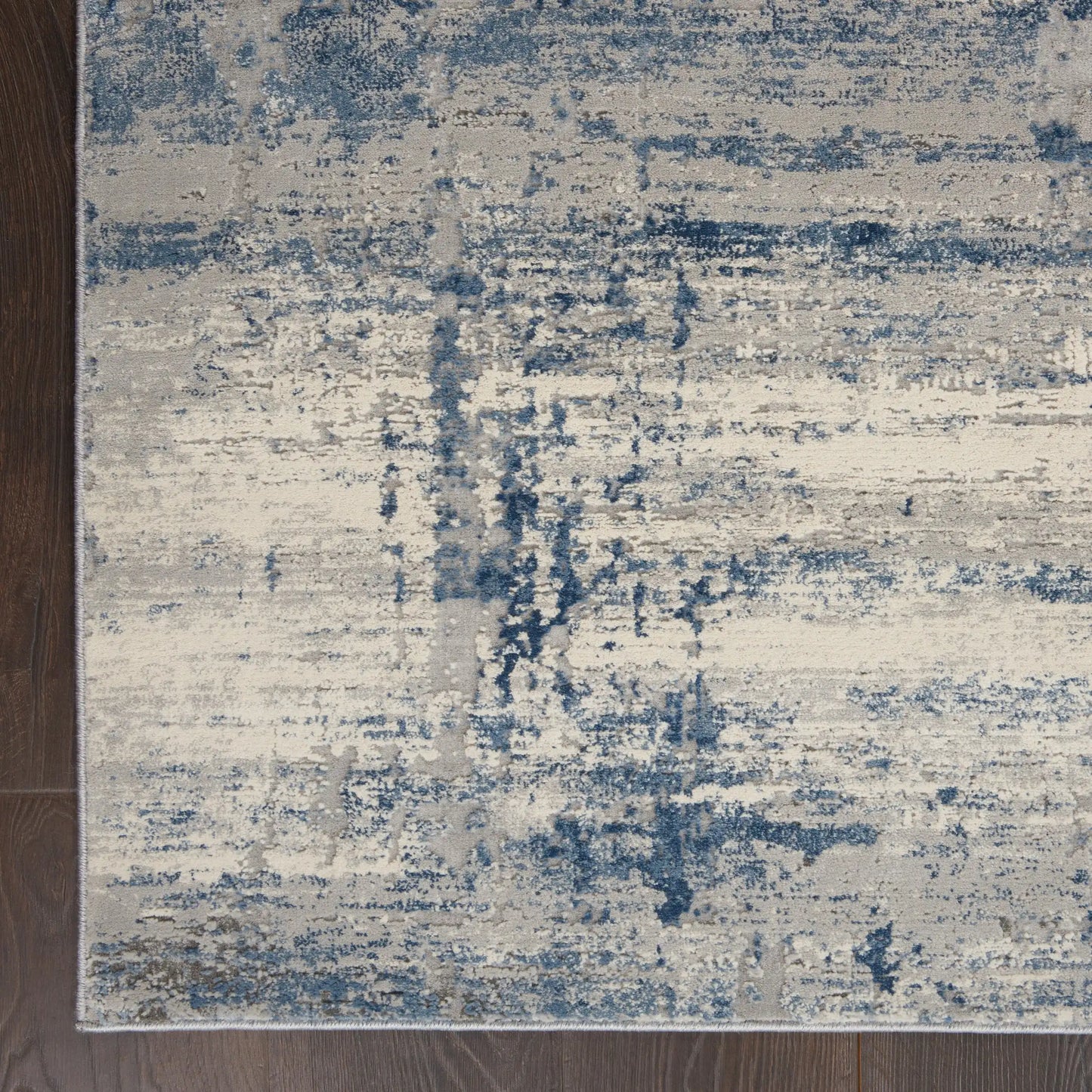 Rustic Textures RUS10 Ivory Blue Rug RS