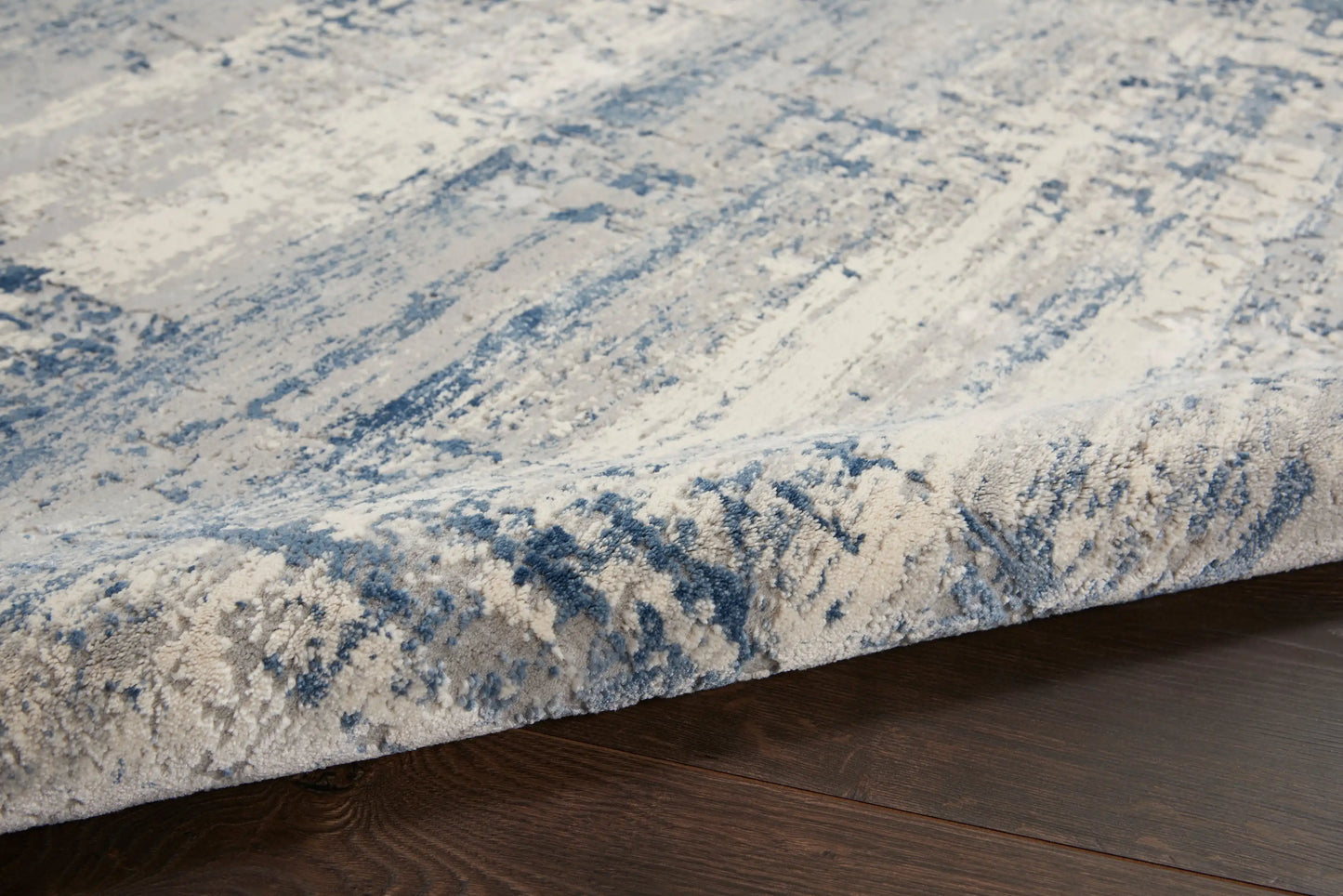 Rustic Textures RUS10 Ivory Blue Rug RS