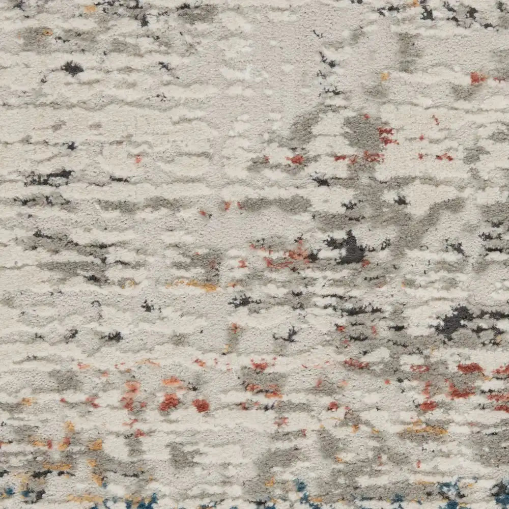 Rustic Textures RUS14 Light Grey Multi Rug RS