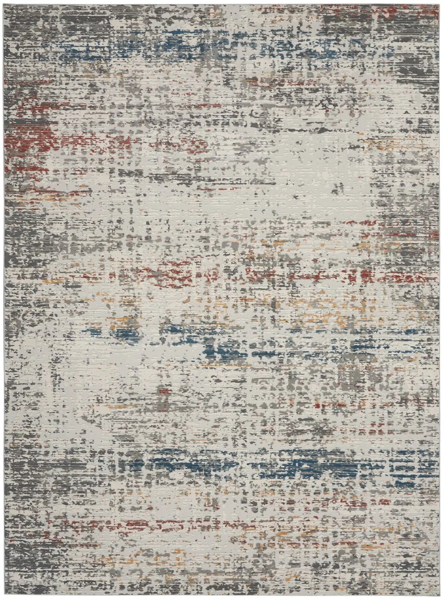 Rustic Textures RUS14 Light Grey Multi Rug RS