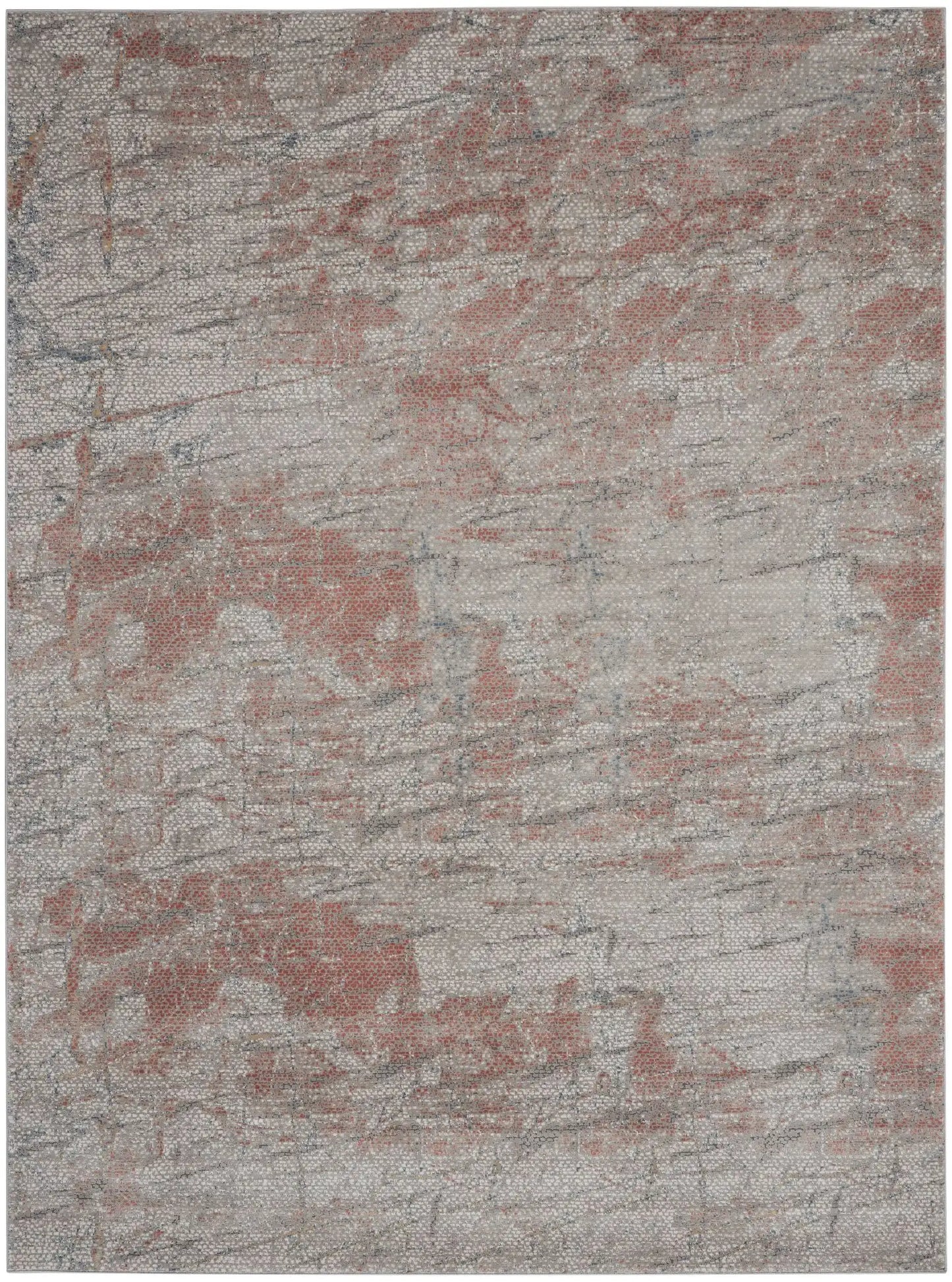 Rustic Textures RUS15 Light Grey Rust Rug RS