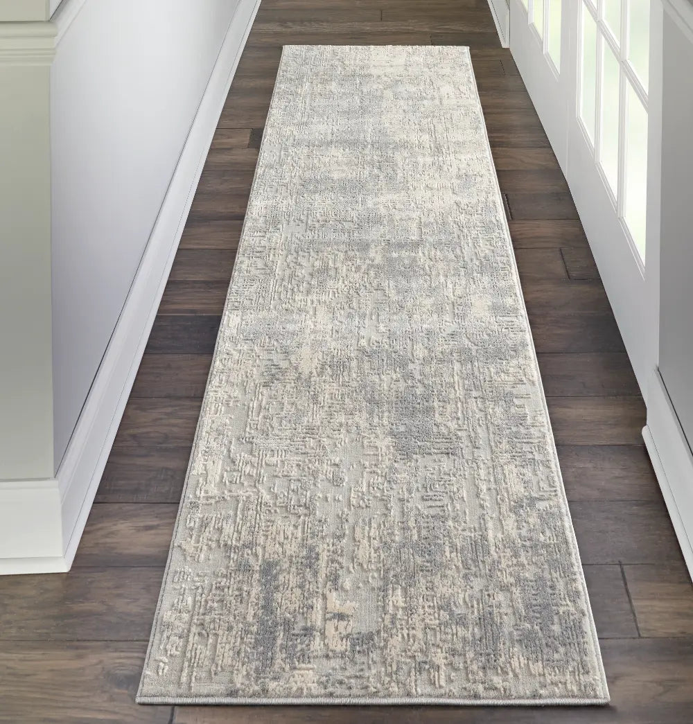 Rustic Textures RUS01 Ivory Silver Rug RS