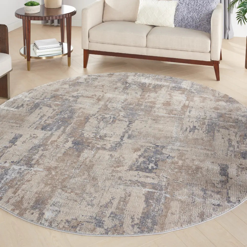 Rustic Textures RUS06 Beige Grey Rug RS
