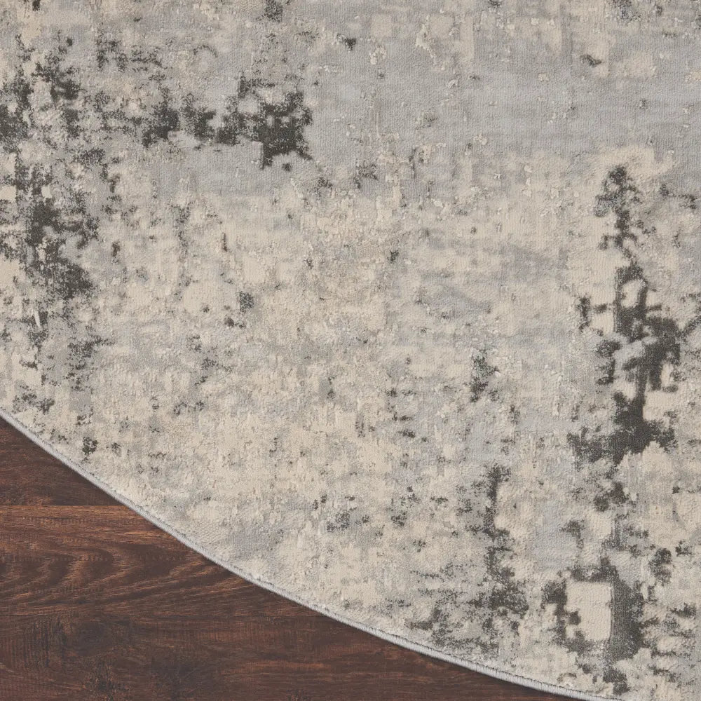 Rustic Textures RUS07 Grey Beige Rug RS