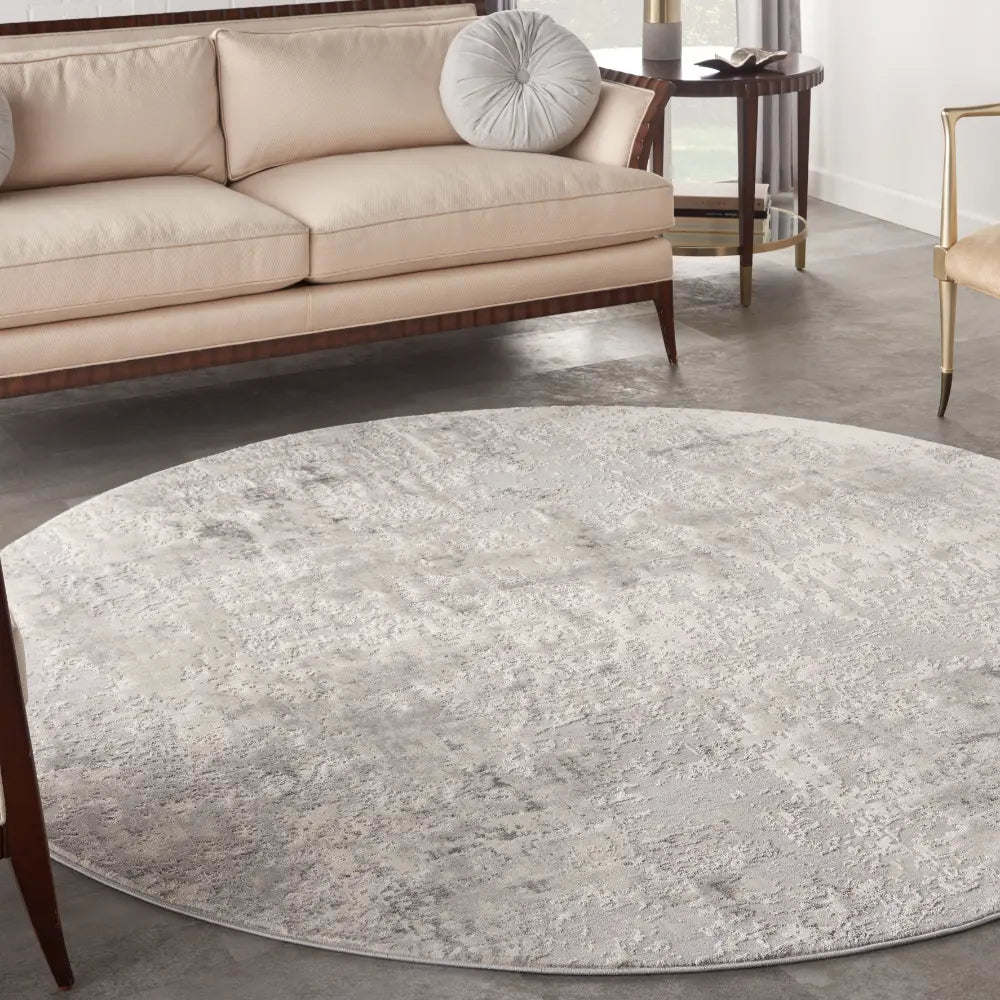 Rustic Textures RUS07 Grey Beige Rug RS