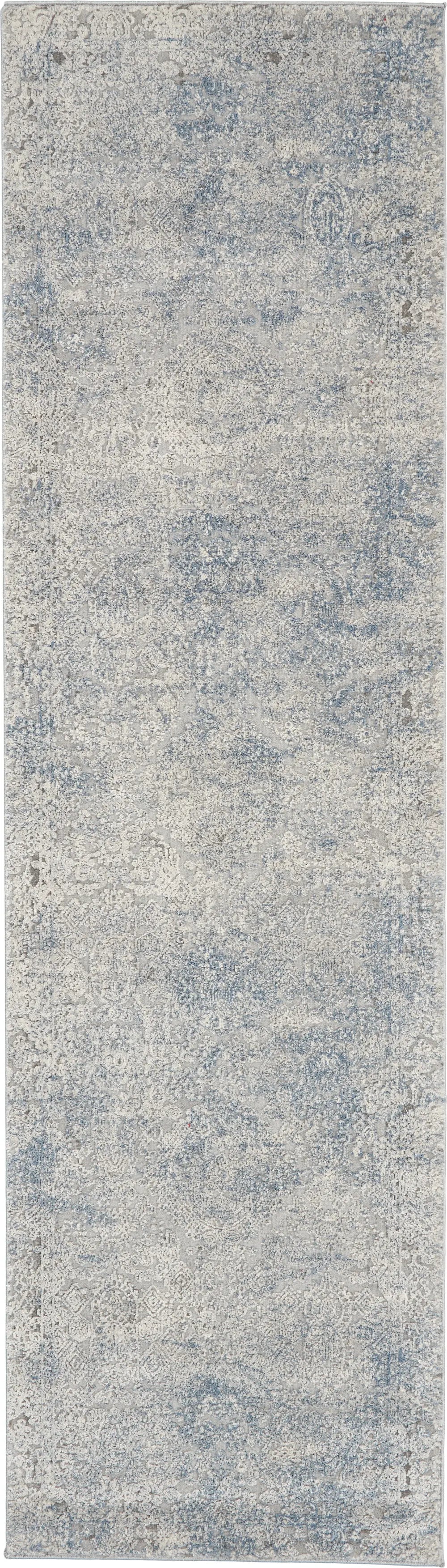 Rustic Textures RUS09 Ivory Light Blue Rug RS