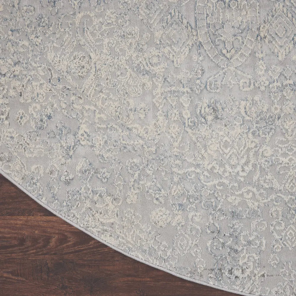 Rustic Textures RUS09 Ivory Light Blue Rug RS