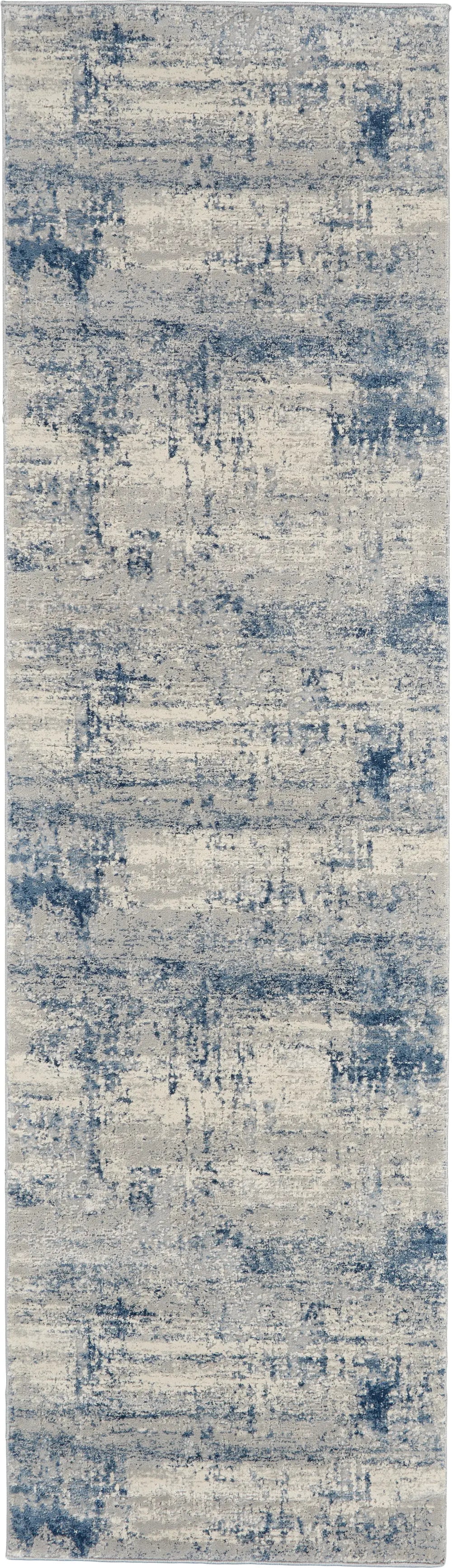Rustic Textures RUS10 Ivory Blue Rug RS