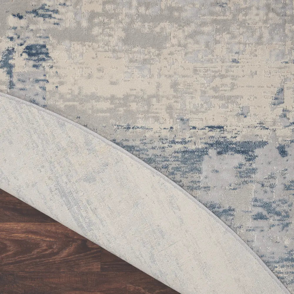 Rustic Textures RUS10 Ivory Blue Rug RS