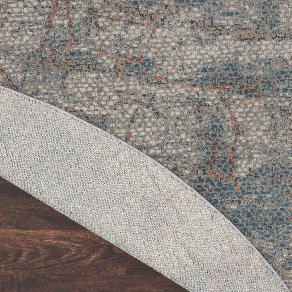 Rustic Textures RUS15 Light Grey Blue Rug RS