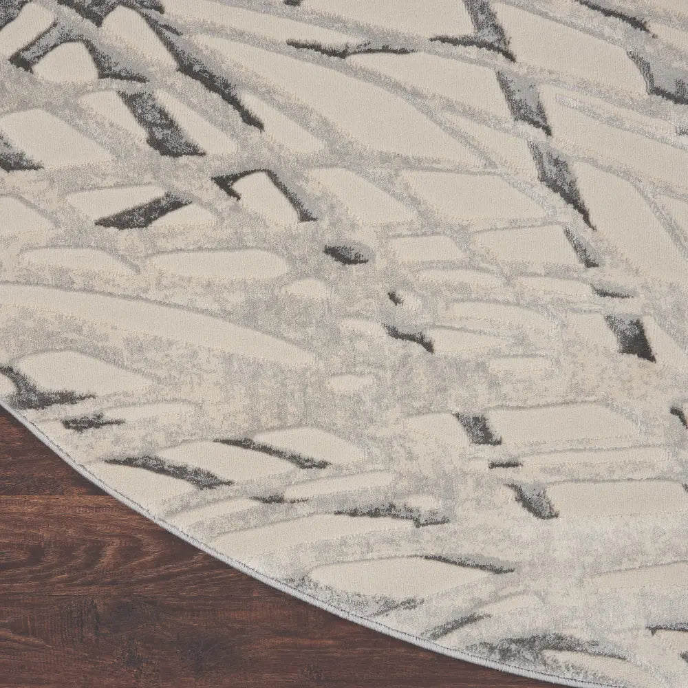Rustic Textures RUS17 Ivory Grey Rug RS