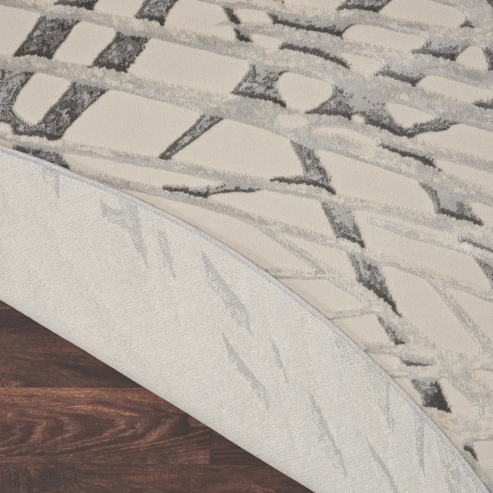 Rustic Textures RUS17 Ivory Grey Rug RS