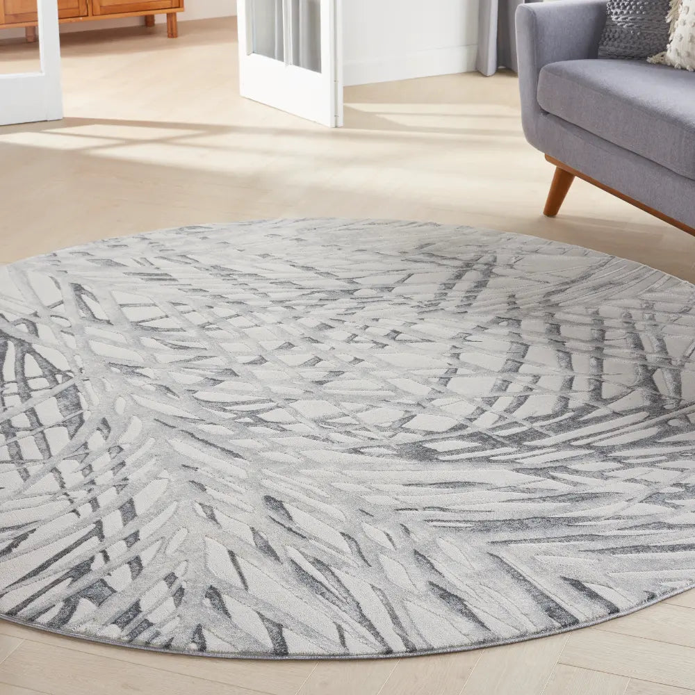 Rustic Textures RUS17 Ivory Grey Rug RS
