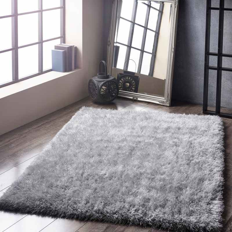 Slizzy Rug Ritzy Shaggy Rug by Origins in Silver Grey – The Rug Seller