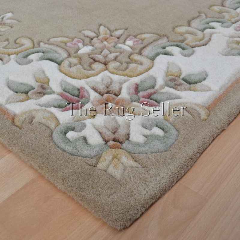 Royal Aubusson Traditional Wool rugs in Beige