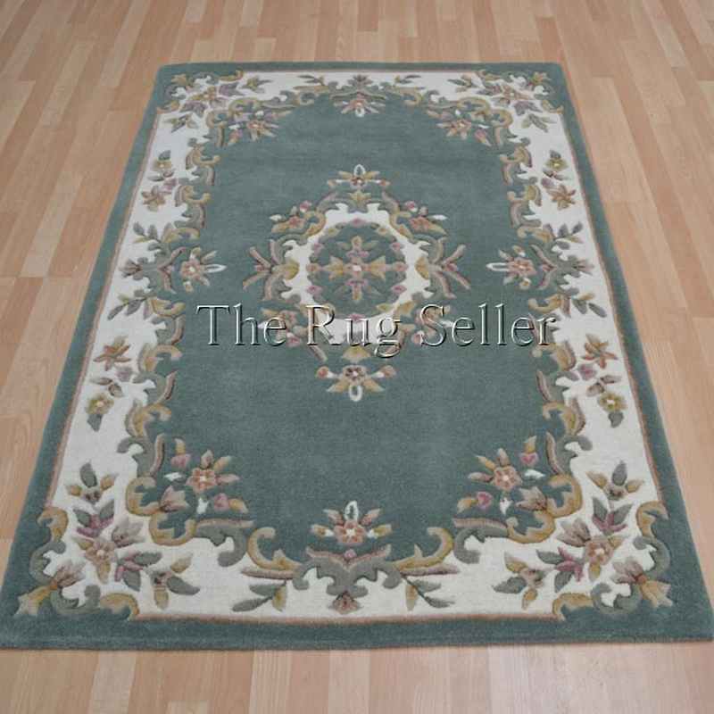 Royal Aubusson Traditional Wool rugs in Green