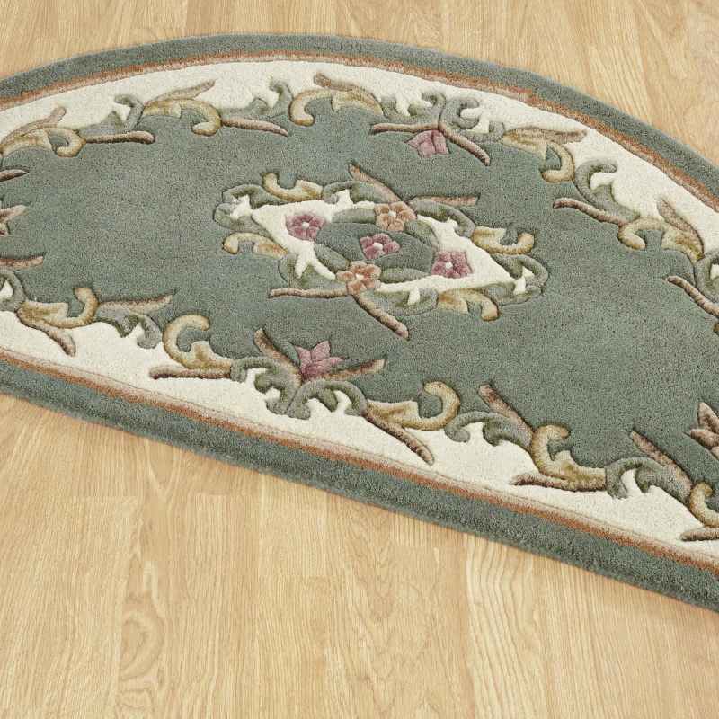 Royal Aubusson Half Moon rugs in Green