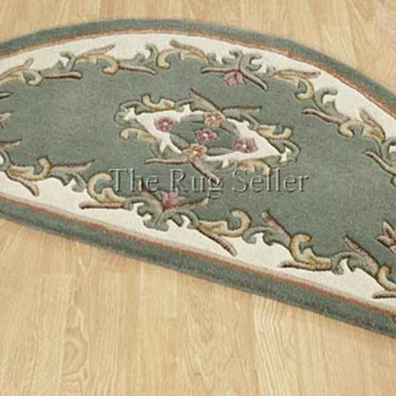Royal Aubusson Half Moon rugs in Green