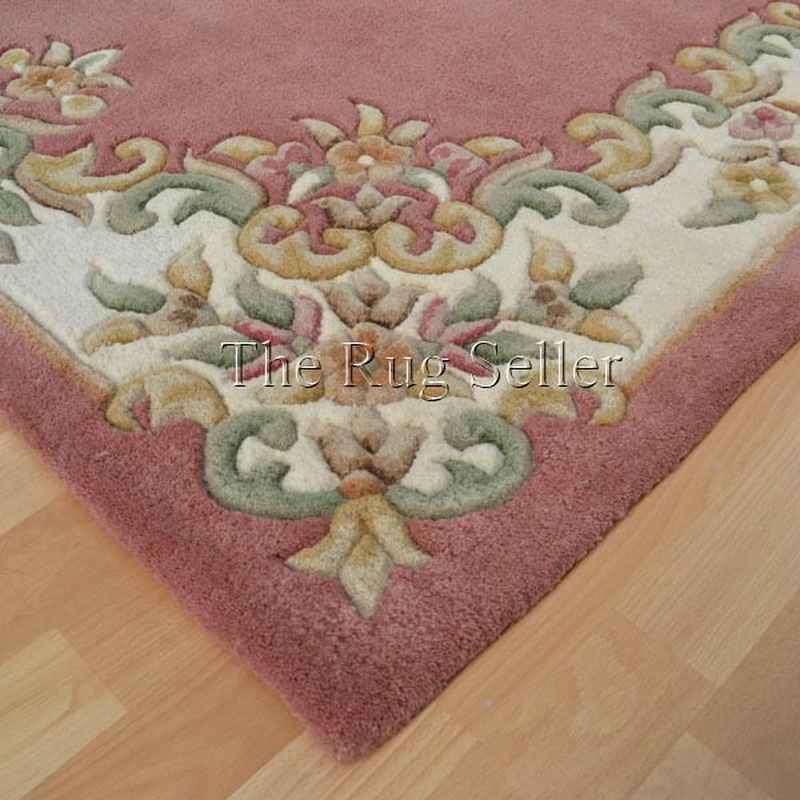 Royal Aubusson Runner rugs in Rose