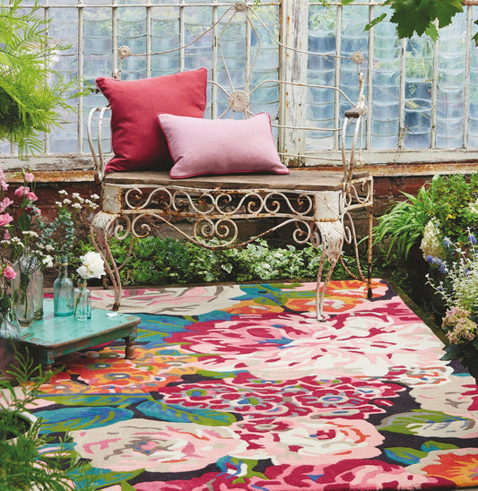 Sanderson Rose & Peony - Cerise 45005 Rug