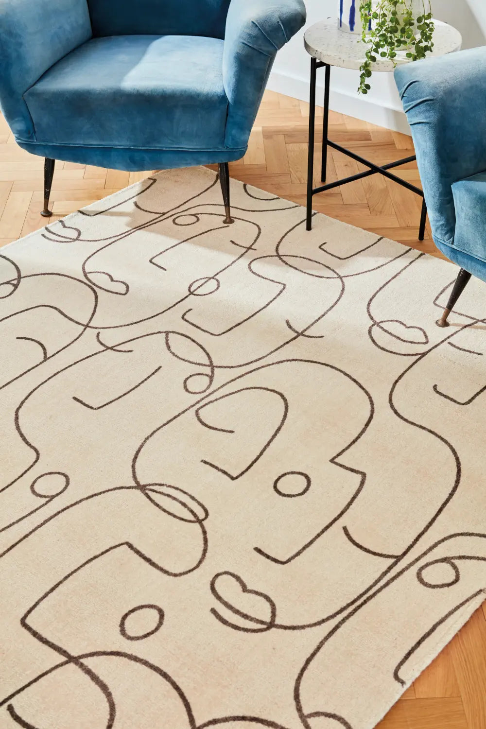 Scion Screen Printed Epsilon Charcoal 023801 Rug