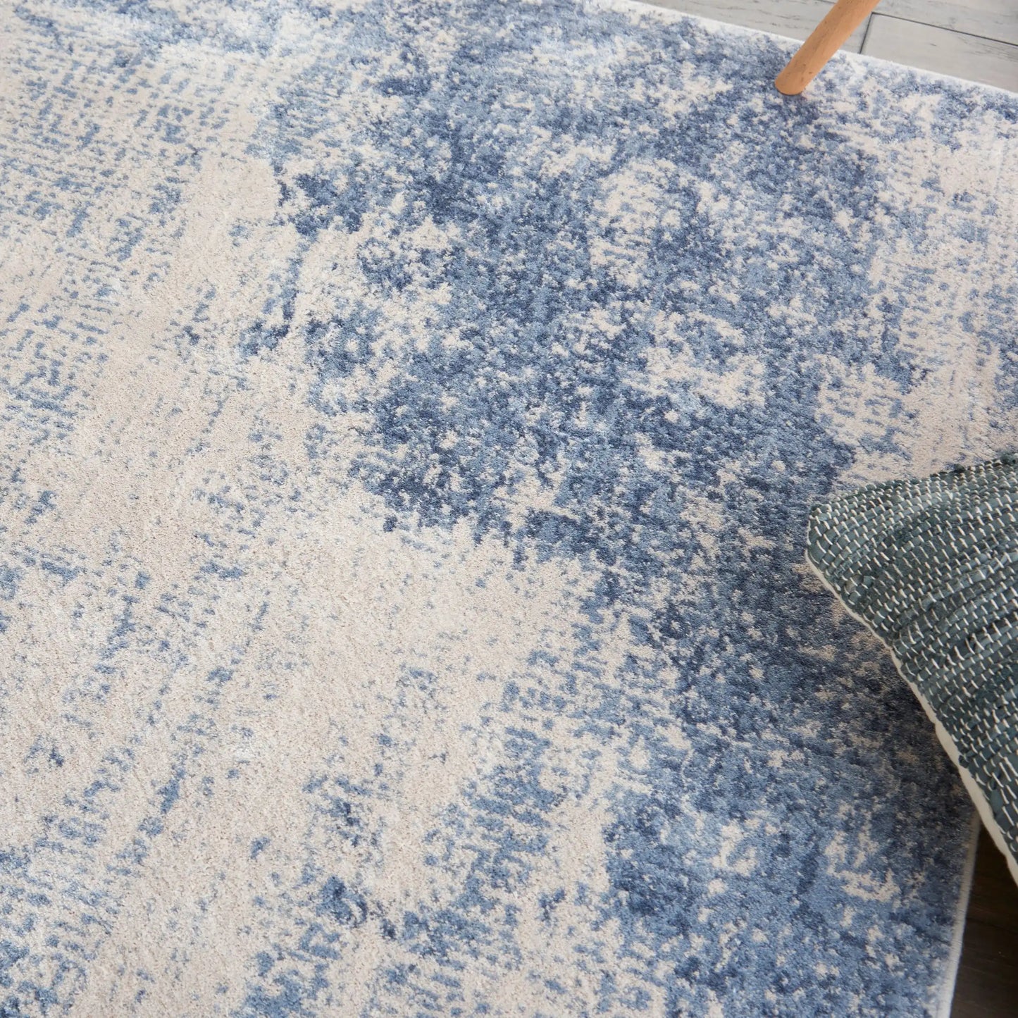 Silky Textures SLY01 Ivory Blue Rug RS
