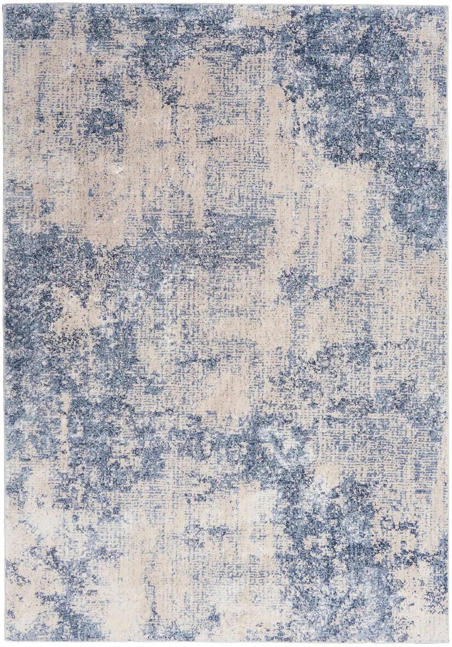 Silky Textures SLY01 Ivory Blue Rug RS