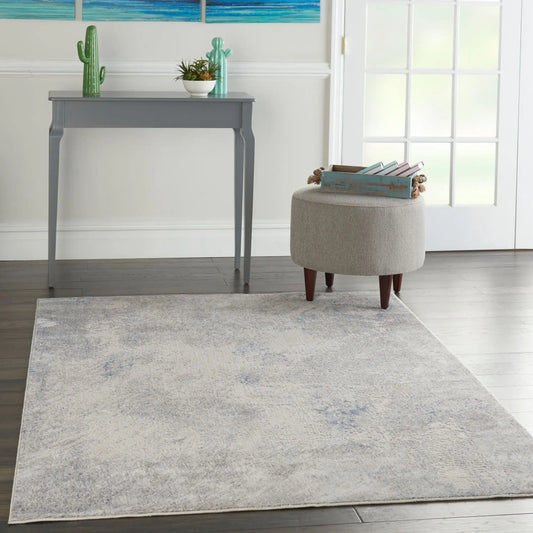 Silky Textures SLY06 Ivory Grey Rug RS