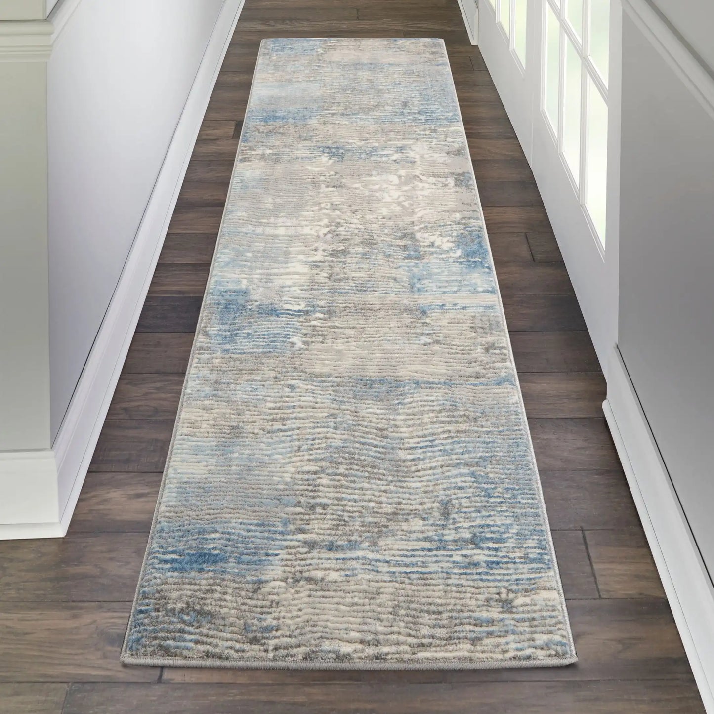 Solace SLA01 Ivory Grey Blue Rug RS