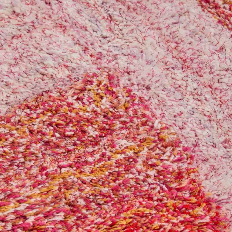 Stella 3D Shaggy Abstract Modern Rugs in Blush