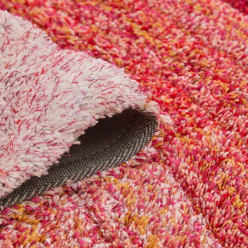 Stella 3D Shaggy Abstract Modern Rugs in Blush