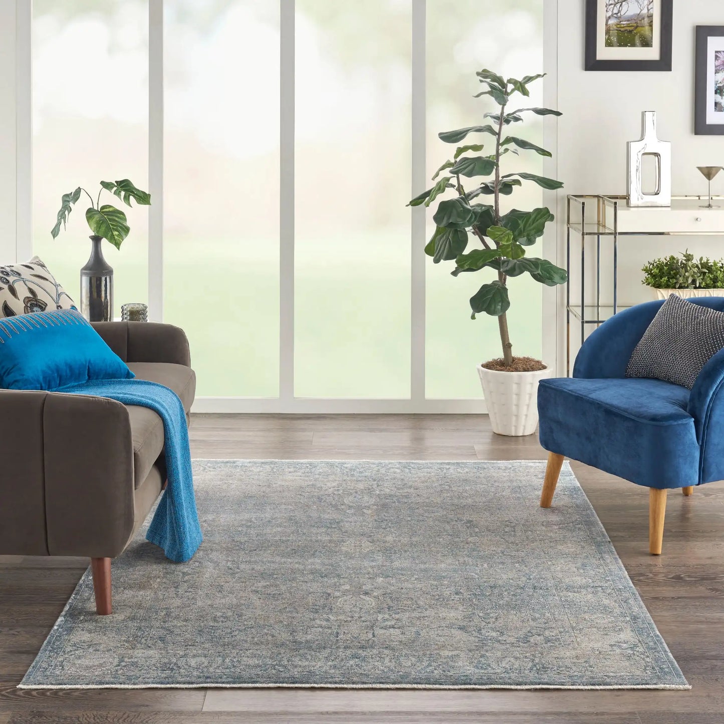 Starry Nights STN01 Cream Blue Rug RS