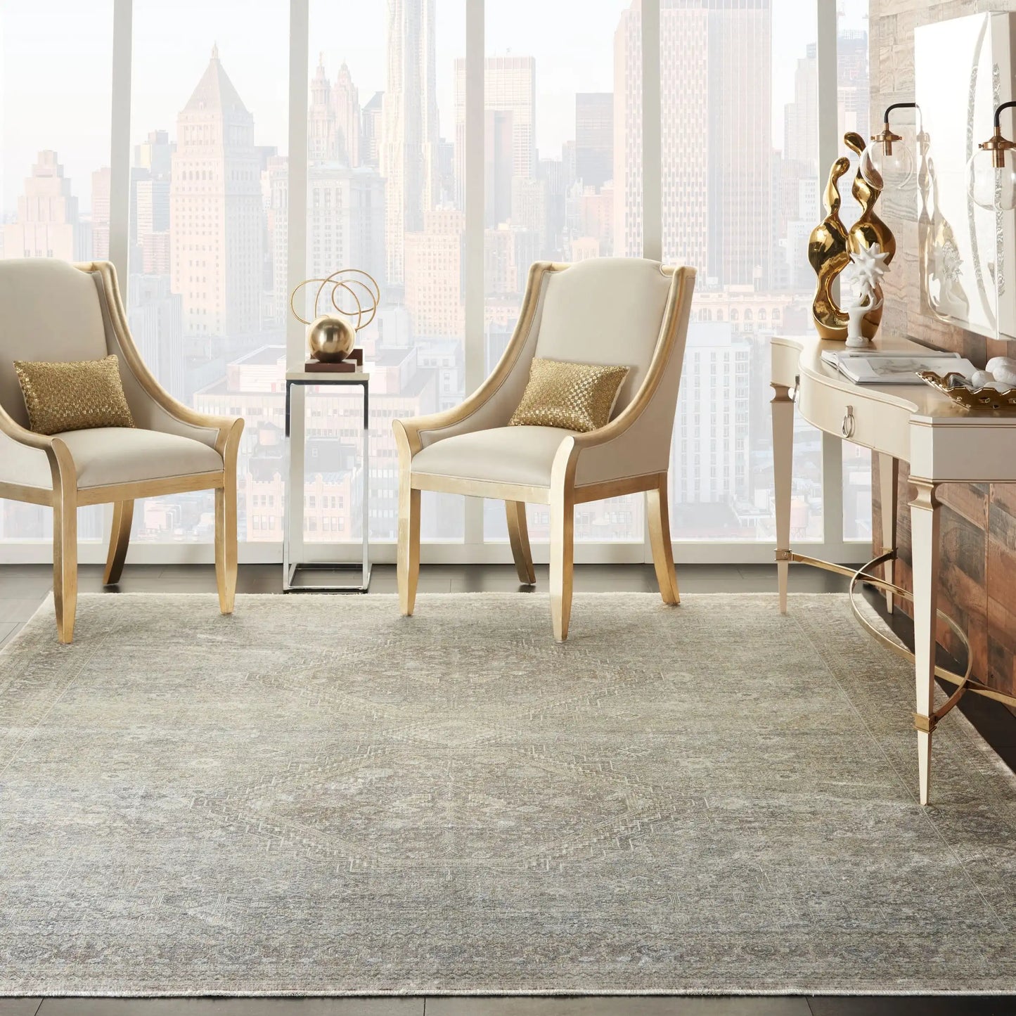 Starry Nights STN04 Cream Grey Rug RS