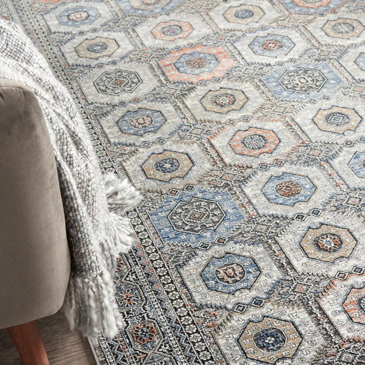 Starry Nights STN09 Grey Navy Rug RS