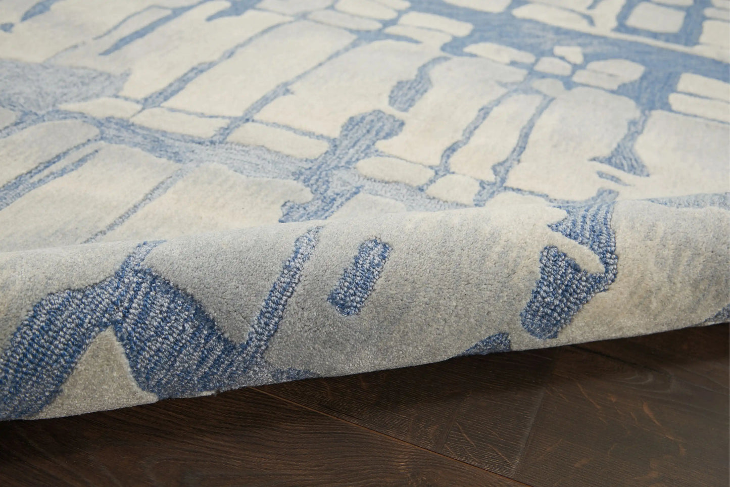 Symmetry SMM04 Blue Grey Rug RS