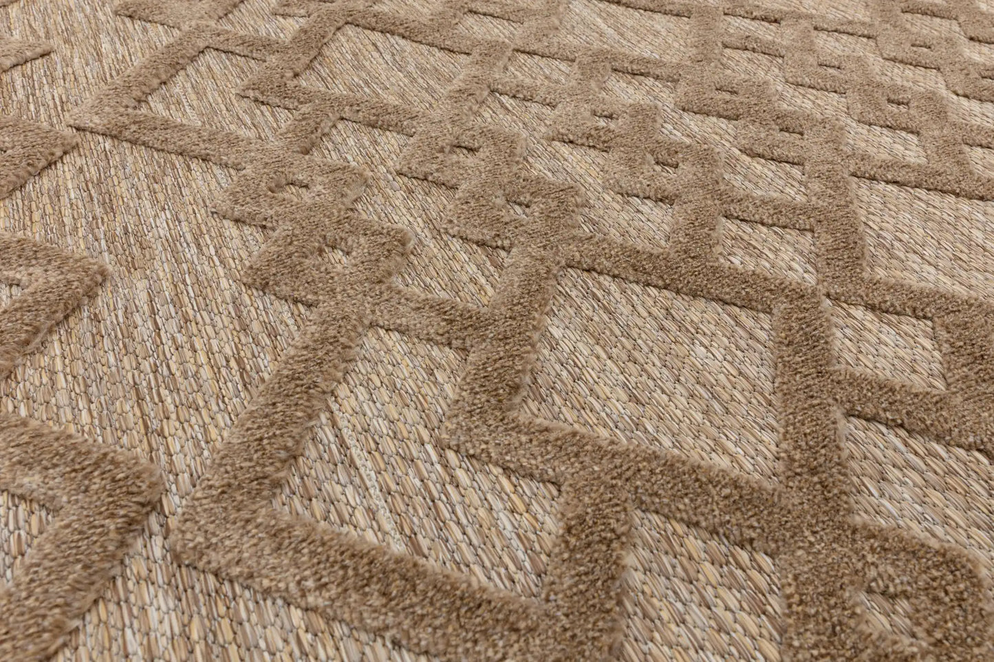 Asiatic salta sa04 brown links Brown Living Room Geometric Rug.