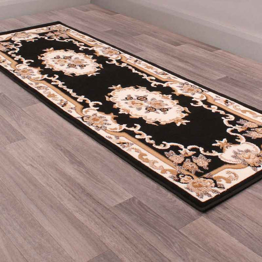 Sandringham Runners in Black by Rugstyle