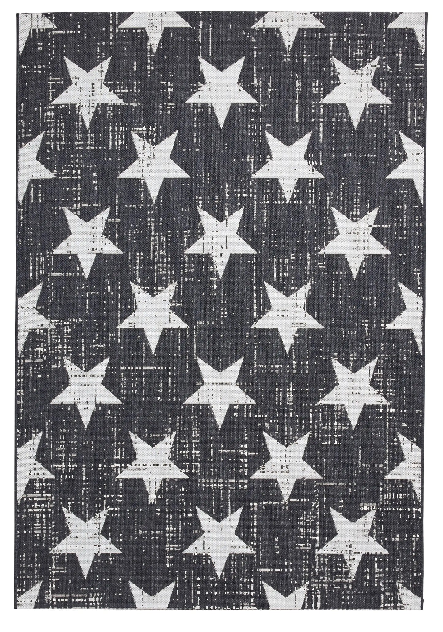 Santa Monica 48648 Black White Rug RS
