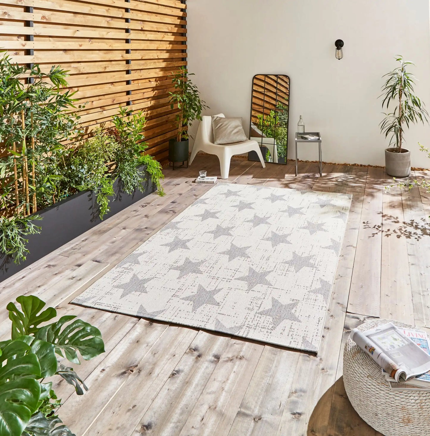 Santa Monica 48648 Cream Grey Rug RS